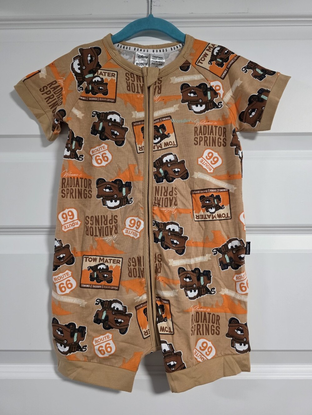 Bonds X Disney Cars Mater Shortie Wondersuit